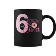 Kids Cute 6 Is So Sweet Donut 6Th Birthday Girl Donut Coffee Mug
