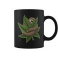 Lazy Sloth Cannabis Leaf Coffee Mug