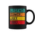 Legend Since July 1997 25Th Birthday 25 Years Old Vintage Coffee Mug