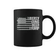 Liberty Guns Beer Trump Lgbt Gift For Supporters Dad Grandpa Veteran Us Flag Fun Coffee Mug