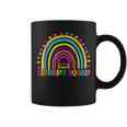 Library Squad Rainbow Teacher Librarian Bookworm Book Lover Coffee Mug