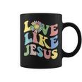 Love Like Jesus Christian God Lover Funny Words On Back Coffee Mug