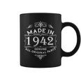 Made In 1942 Aged To Perfection Vintage 80Th Birthday Coffee Mug