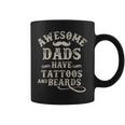 Mens Awesome Dads Have Tattoos And Beards Fathers Day Coffee Mug