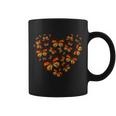 Monarch Butterfly Heart Coffee Mug