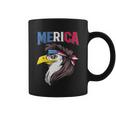 Mullet Eagle American Flag Usa Bird 4Th Of July Merica Gift Coffee Mug