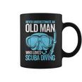 Never Underestimate An Old Man Who Love Scuba Diving For Dad Coffee Mug