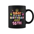 Omg Its My Birthday July 16Th Vintage 16 Happy Kid Vintage Coffee Mug