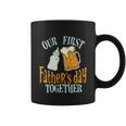 Our First Fathers Day Together Dad And Son Daughter Coffee Mug