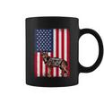 Patriotic German Shepherd American Flag Grunge Dog Lover Gift Coffee Mug