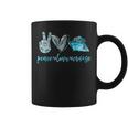 Peace Love Cruise Hippie Cruising Coffee Mug