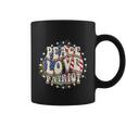 Peace Love Patriotic 4Th Of July Usa Flag Coffee Mug