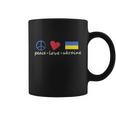 Peace Love Ukraine Ukrainian Flag Tshirt Coffee Mug