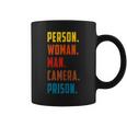Person Woman Man Camera Prison Vintage Retro Coffee Mug