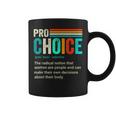 Pro Choice Definition Feminist Womens Rights Retro Vintage Coffee Mug