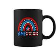 Rainbow American Flag Patriotic For 4Th Of July Coffee Mug