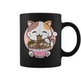 Ramen Cat Kawaii Anime Cat Ramen Lover Kawaii Neko Coffee Mug