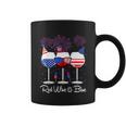 Red Wine & Blue 4Th Of July Wine Red White Blue Wine Glasses V4 Coffee Mug