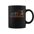 Retro Evolution Helicopter Pilot Vintage Aviation Coffee Mug