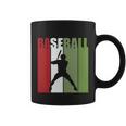 Retro Vintage Baseball Player Silhouette Baseball Lover Baseball Dad Coffee Mug