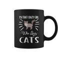 Roll Over Image To Zoom In Visit The Cat Store Im That Crazy Girl Who Loves Cat Coffee Mug
