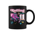 Rolling Into 11 Roller Skate 11Th Birthday Girl Gifts Coffee Mug