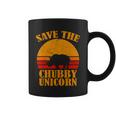 Save The Chubby Unicorn Distressed Sun Tshirt Coffee Mug