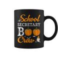 School Secretary Boo Crew Halloween School Office Squad Coffee Mug