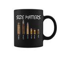 Size Matters Guns And Bullets Tshirt Coffee Mug