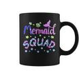 Squad Of The Birthday Mermaid Family Matching Party Squad Coffee Mug