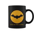 Stop In For A Spell Bat Halloween Quote Coffee Mug