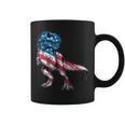T Rex Dinosaur Cute Us Flag 4Th Of July For Boys Kids  Coffee Mug