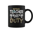 Teacher Off Duty Leopard Summer Happy Last Day Of School Coffee Mug
