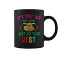 Test Day Sloth Funny School Professor Teacher Testing Squad Coffee Mug