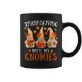 Thanksgiving With My Gnomies For Women Funny Gnomies Lover Coffee Mug
