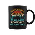 Theodore Roosevelt National Park North Dakota Buffalo Retro Coffee Mug