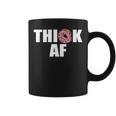 Thick Af Funny Donut Fitness Weightlifting Bodybuilding Coffee Mug