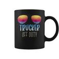 Trucker Trucker Off Duty Funny Summer Vacation Beach Holiday Coffee Mug