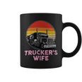 Trucker Truckers Wife Retro Truck Driver Coffee Mug