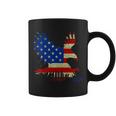 Usa Bald Eagle Flag Drip 4Th Of July Coffee Mug