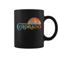 Vintage Colorado Retro Colors Sun Mountains Coffee Mug