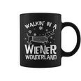 Walking In A Wiener Wonderland Funny Christmas Tshirt Coffee Mug