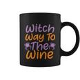 Witch Way To The Wine Halloween Quote V4 Coffee Mug