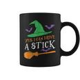 Yes I Can Drive A Stick Funny Witch Halloween Coffee Mug