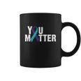 You Matter Purple Teal Ribbon Suicide Prevention Awareness Tshirt Coffee Mug