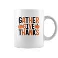 Gather Give Thanks Pumpkin Fall Thanksgiving Coffee Mug