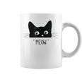 Black Cat Meow Cat  Meow Kitty Funny Cats Kitty  Coffee Mug