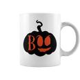 Halloween Boo - Pumpkin Orange And Black Design Coffee Mug