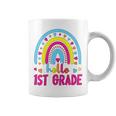 Kids First Day Of School Girls Back To School Hello First Grade Coffee Mug