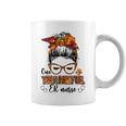 One Thankful Er Nurse Messy Bun Fall Autumn Thanksgiving Coffee Mug